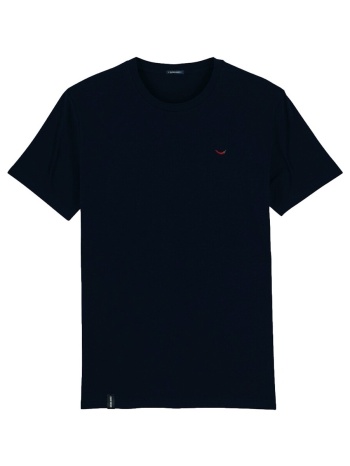 t-shirts & polos organic monkey t-shirt red hot - navy |