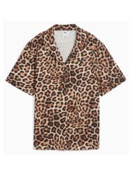 πουκάμισα puma leo luxe relaxed aop shirt |