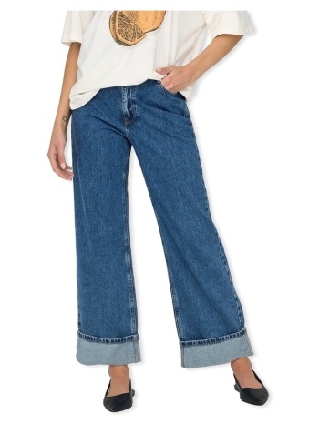 tζιν σε ίσια γραμή only hope wide jeans - medium blue denim