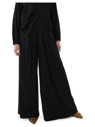 παντελόνια black n black elastic high waist wide leg pants women black black |