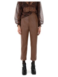 παντελόνια my t wearables faux leather high waist slouchy fit pants women |