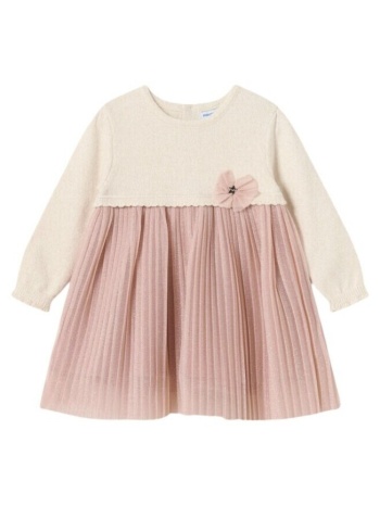 φορέματα mayoral 2906 vestido combinado plisado rosa | σε προσφορά