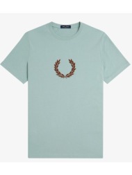 t-shirts & polos fred perry textured laurel wreath t-sh |