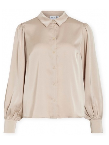 μπλούζα vila noos enna ravenna shirt - cement |