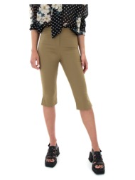 παντελόνια my t wearables high elastic waist capri slim fit pants women |
