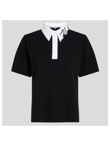 πόλο με κοντά μανίκια karl lagerfeld karl signature polo | σε προσφορά