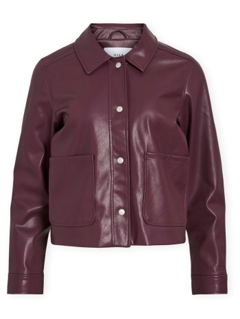 δερμάτινο μπουφάν vila noos hellium jacket - fig |