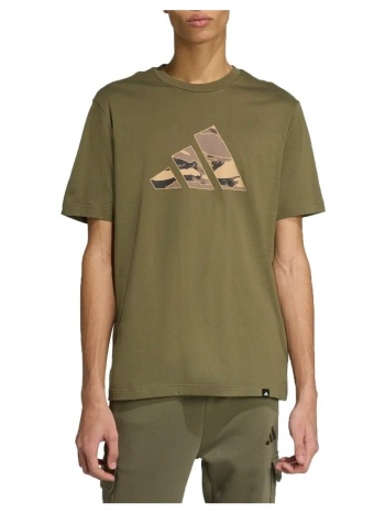 t-shirt με κοντά μανίκια adidas m camo logo t | σε προσφορά