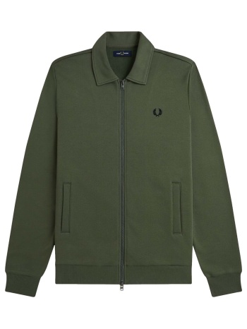 ζακέτα fred perry fp zip through collared sweatshir | σε προσφορά