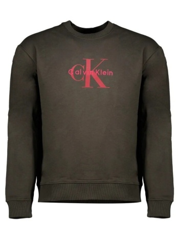 πουλόβερ calvin klein jeans ls eu 350terry monologo | σε προσφορά