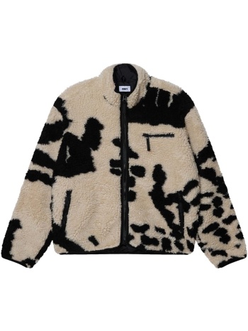 fleece obey shaggy sherpa jacket | σε προσφορά