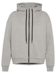 ζακέτα deha black trims full zip hoodie |