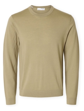 πουλόβερ selected noos tray knit - kelp | σε προσφορά