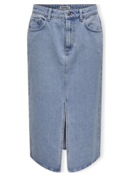 κοντές φούστες only noos bianca midi skirt - light blue denim |