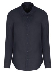 πουκάμισο με μακριά μανίκια eax linen shirt men |