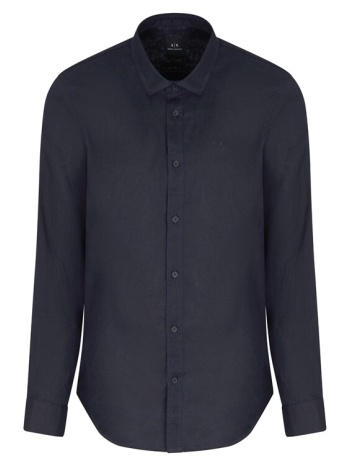πουκάμισο με μακριά μανίκια eax linen shirt men |