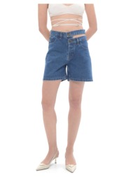shorts & βερμούδες sac n co brenda denim double belt comfort fit shorts women sac co |