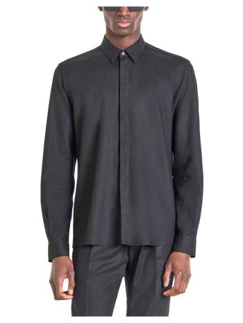 πουκάμισο με μακριά μανίκια antony morato smirne linen
