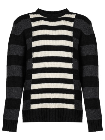 πουλόβερ les hommes llk113-654u | wool stripes round neck