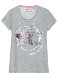 t-shirt με κοντά μανίκια desigual 18sgtk63 |