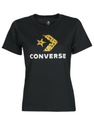 t-shirt με κοντά μανίκια converse star chevron hybrid flower infill classic tee |