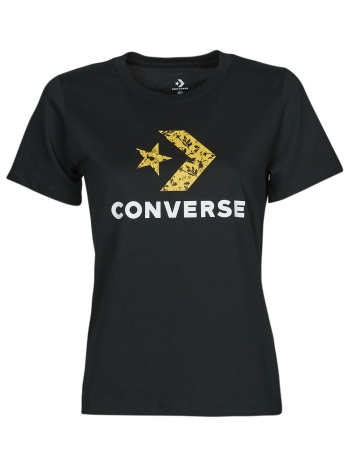 t-shirt με κοντά μανίκια converse star chevron hybrid