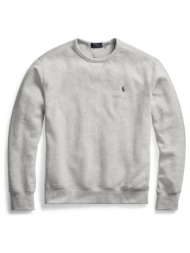 φούτερ polo ralph lauren fleece crewneck sweatshirt - grey heather |