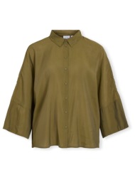 μπλούζα vila aspyn 3/4 loose shirt - capulet olive |