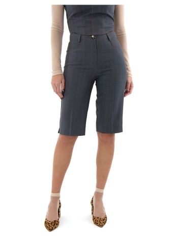 shorts & βερμούδες c.manolo striped high waist shorts women