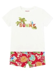 πουκάμισο με μακριά μανίκια mayoral 1648 conjunto bañador camiseta rojo |