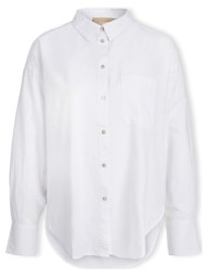 μπλούζα jjxx jamie linen shirt l/s - white |