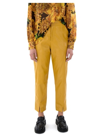 παντελόνια my t wearables faux leather high waist slouchy