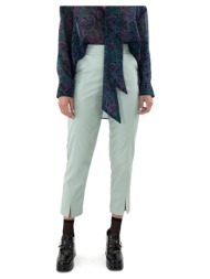 παντελόνια my t wearables faux leather high waist slouchy fit pants women |