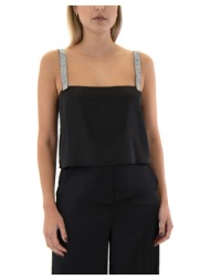 μπλουζάκια με μακριά μανίκια dolce domenica phillippa satin crop top women |