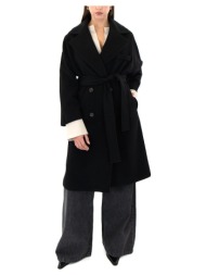 παλτό my t wearables wool belted oversize fit coat women |