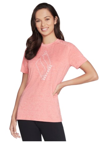 t-shirt με κοντά μανίκια skechers diamond blissful tee |
