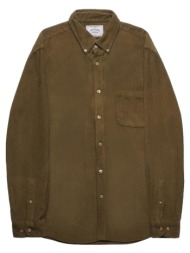 πουκάμισο με μακριά μανίκια portuguese flannel lobo shirt - olive |