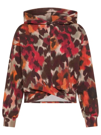 φούτερ deha allover knotted cotton-modal hoodie | σε προσφορά