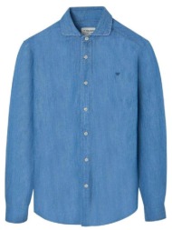 πουκάμισο με μακριά μανίκια silbon 134155 azul |