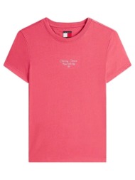 t-shirt με κοντά μανίκια tommy jeans tjw slim ess logo 1 tee |