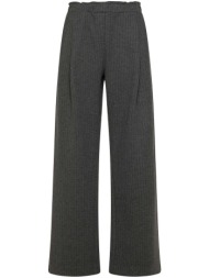 παντελόνα deha pinstriped pleated palazzo |
