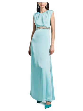 φορέματα access fashion padded shoulder slit sleeveless