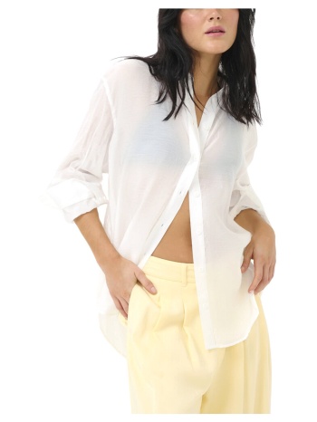 πουκάμισα my essential wardrobe lilo see through longsleeve