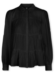 μπλούζα y.a.s yas noos pala shirt - black |