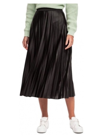 κοντές φούστες vila nitban midi skirt - black |