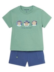 πουκάμισο με μακριά μανίκια mayoral 1654 verde |