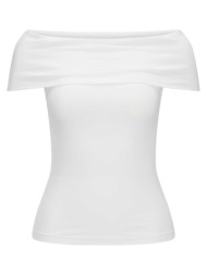 μπλουζάκια με μακριά μανίκια jjxx jxgigi off shoulder bardot top women |