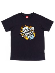 t-shirts & polos santa cruz youth flaming dice dot t-shirt |