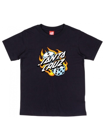 t-shirts & polos santa cruz youth flaming dice dot t-shirt |