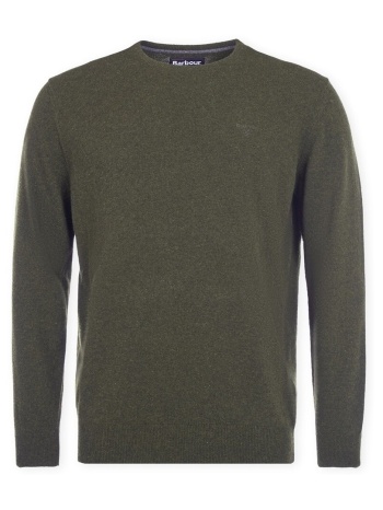 πουλόβερ barbour essential crew neck jumper - seaweed |